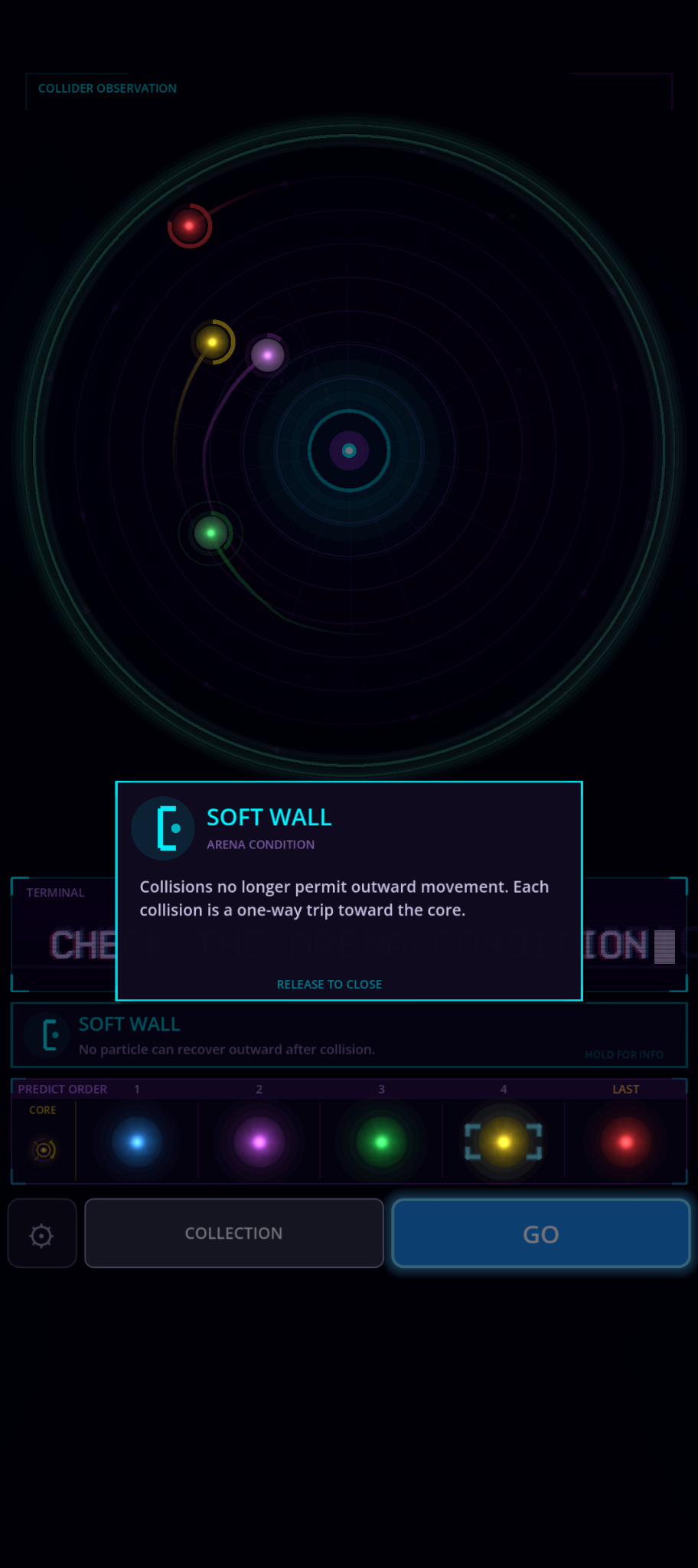 qup screenshot: Soft Wall condition